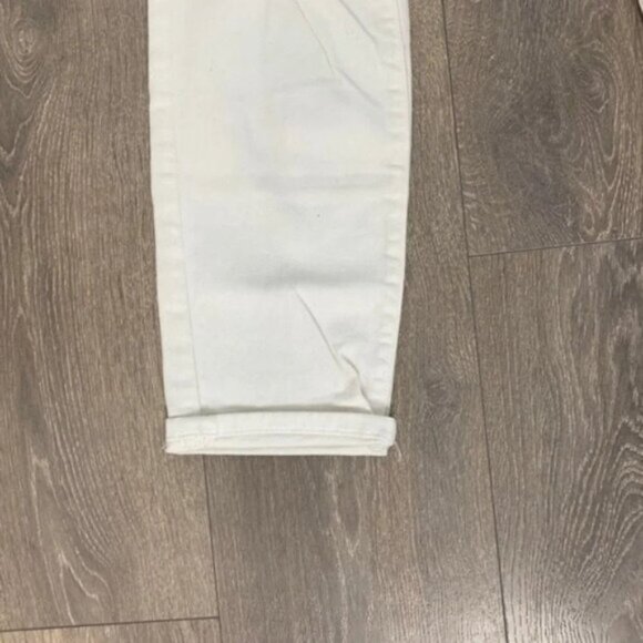 Current Elliott the Fling White Tattered Jeans Straight leg Boyfriend Size 26 - Picture 6 of 13